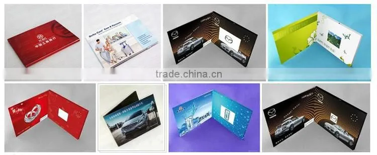 High-end custom 2.4 "/2.8"/3.5"/5"/7"/10.1"video card digital video laptop invitation e-card gift CARDS