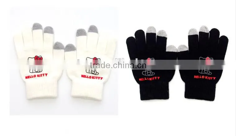 Best Gift for Christmas For Lovers Lovely Cartoon patterns Touch Screen Gloves