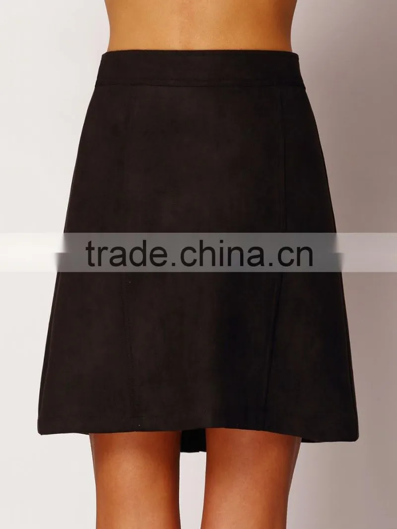 suede ladies designer skirt suits