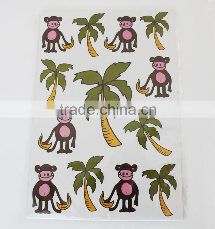 custom waterproof colorful vinyl pvc christmas paper stickers for kids