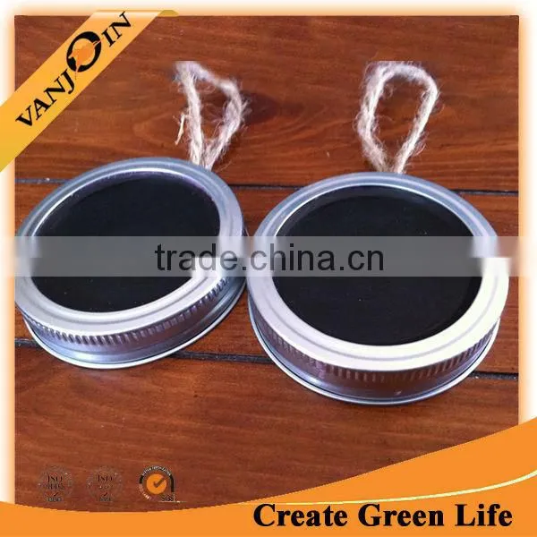 Mason Glass Jar Chalkboard Lid