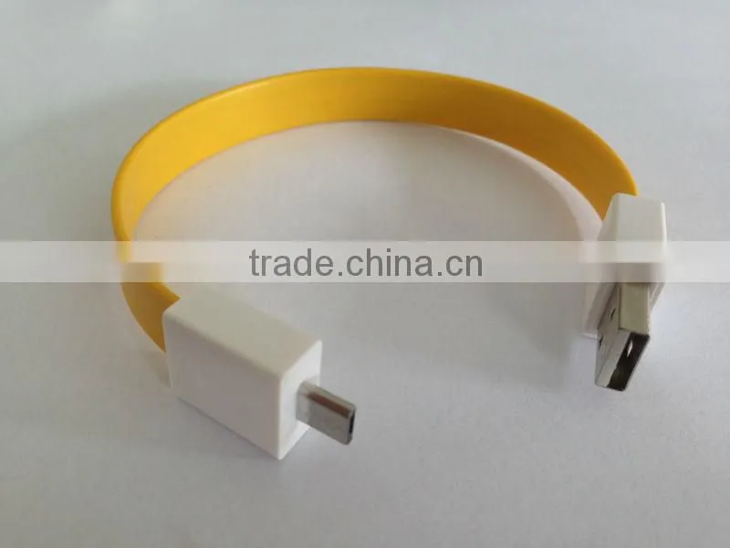Best Selling Direct factory at a low price Bracelet 2.0 Micro USB data cable for mobile phone