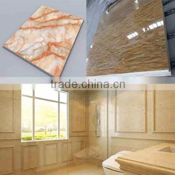 pvc wall palne with marble design