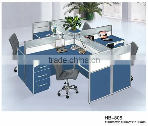 Wooden desk cubicle office furniture workstation