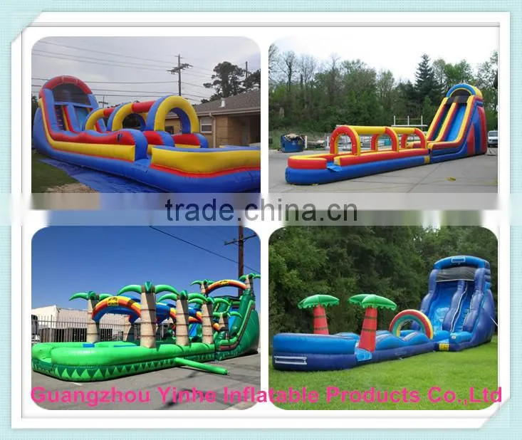 2015 Commercial Grade giant inflatable water slide with pool