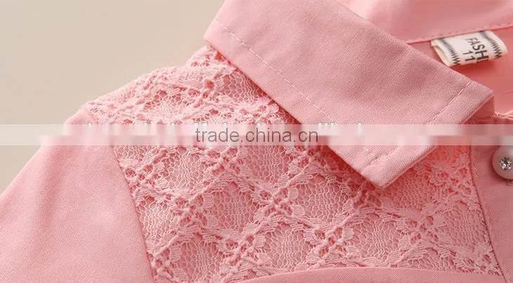 2015 hot sale children muslim girl dress cotton t shirt