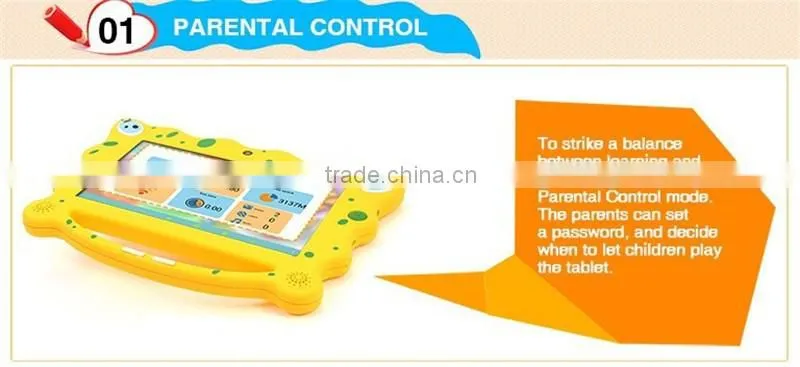 High Quality Cheap Wholesale 7 Inch Kids Kid Tablet PC 1GB RAM Android 5.1 study game learning pad education Game Christmas Gift