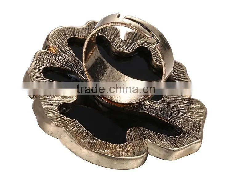 wholesale jewelry mix color oil painting adjustable fashion ring jewelry