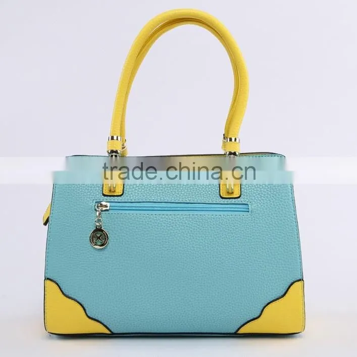 Best selling handbag fashion style leather women's handbag, portable leather tote bag