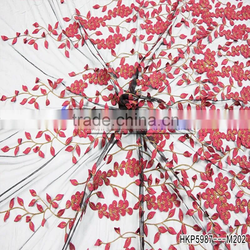 China Fabric Suppliers Fabric Made From Milk With Applique Flowers 3d Printer Designs Latest Trends In Fashion For Girl's Dress