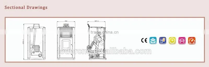 YN-080 portable wood burning stove china