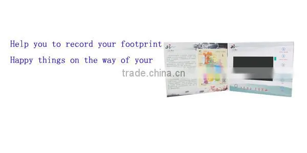 printed button play video brochures LCD, audio video card