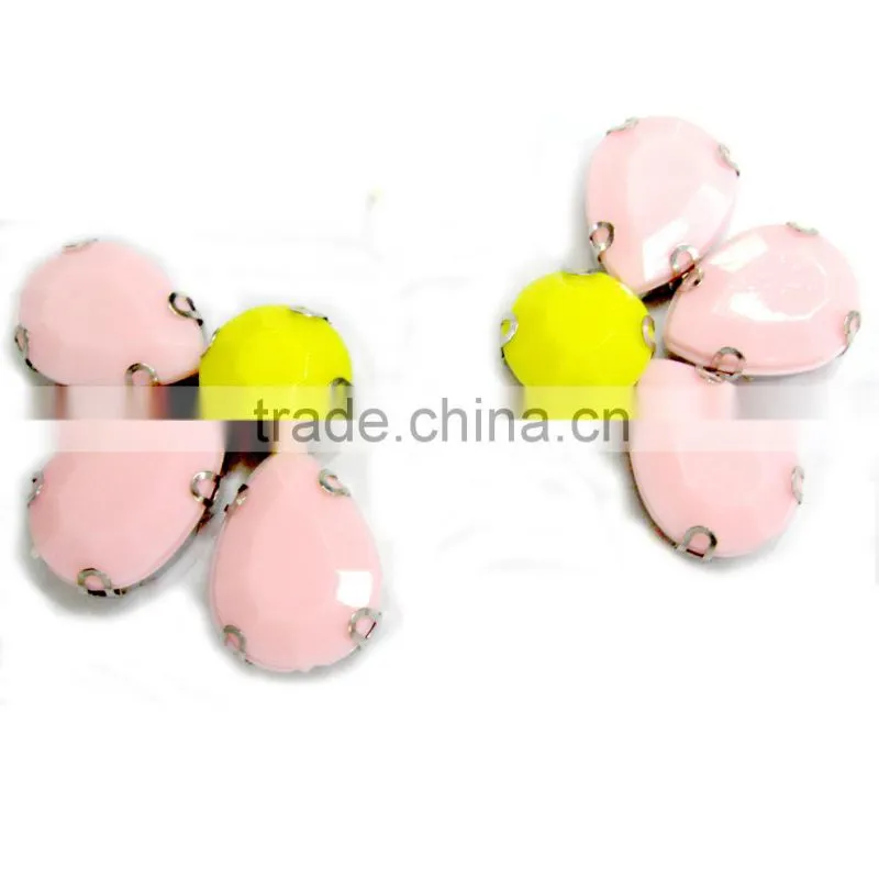 shawl beads candy flower sew on claw setting jeweled garment use