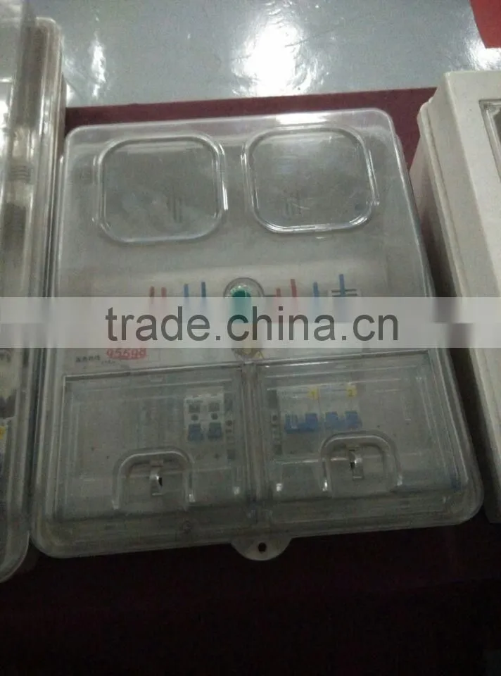 Single-phase four electric meter box
