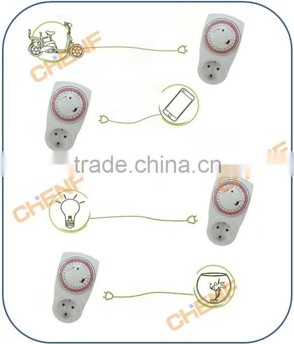 Cheaper Price Smart Home AC180-250V European standard mechanical timer socket