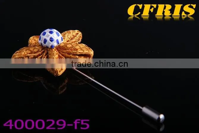 2016 New arriving spot flower,six color cloth lapel pin e1-f6