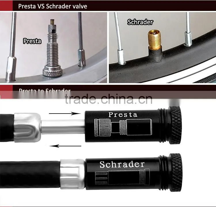 Portable Mini Bicycle Pump Fits Anyvalves! Wholesale Bike Parts JG-1007