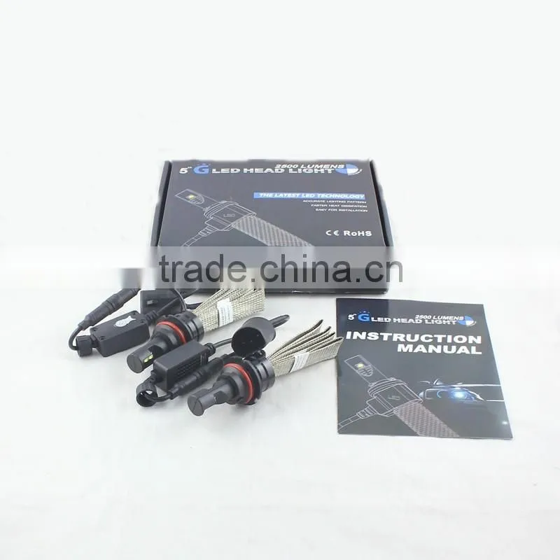 Ultra Bright 9004 LED Headlight Conversion Kit 40W High Lumen 3000LM Chip Hi/Lo Beam White Autocar LED Headlamp
