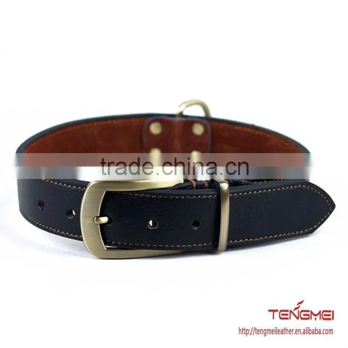 2016 hot selling leather dog collar for medium-sized dogs