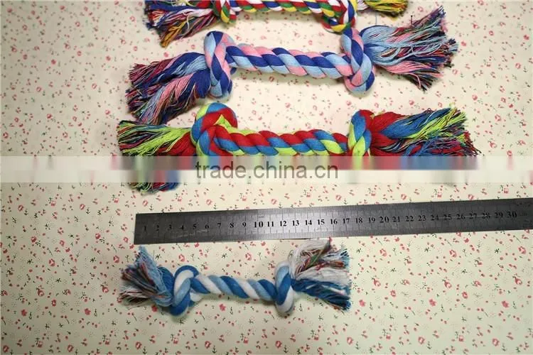 Double knot cotton rope for pet toy