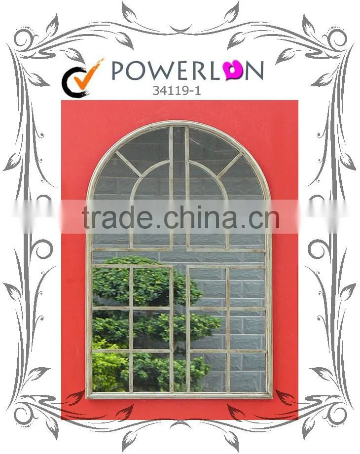 Cheap Price Fashion Antique Wrough Iron Frame Mirror For Home Decoration Patio J14M TS05 X11PL08-34120