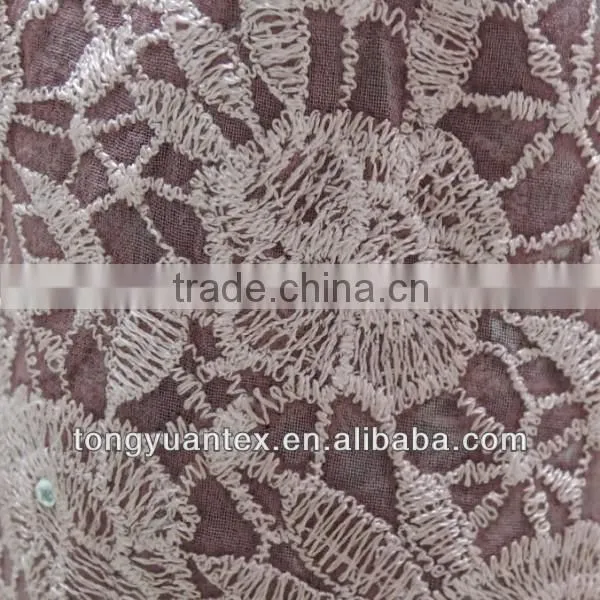 TYSAF018 dip dye white and coffee scarf