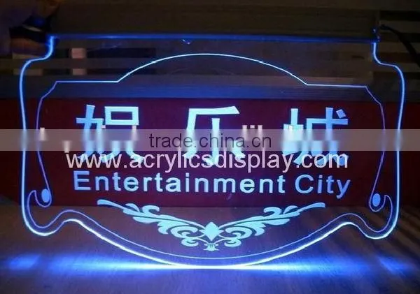 Designer most popular acrylic led toilet sign board