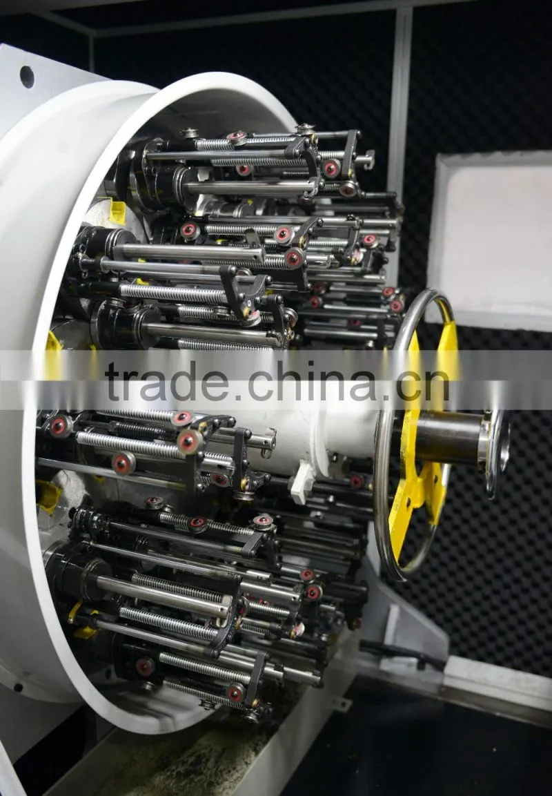 The life of high speed long automotive air-conditioning pipe horizontal braiding machine
