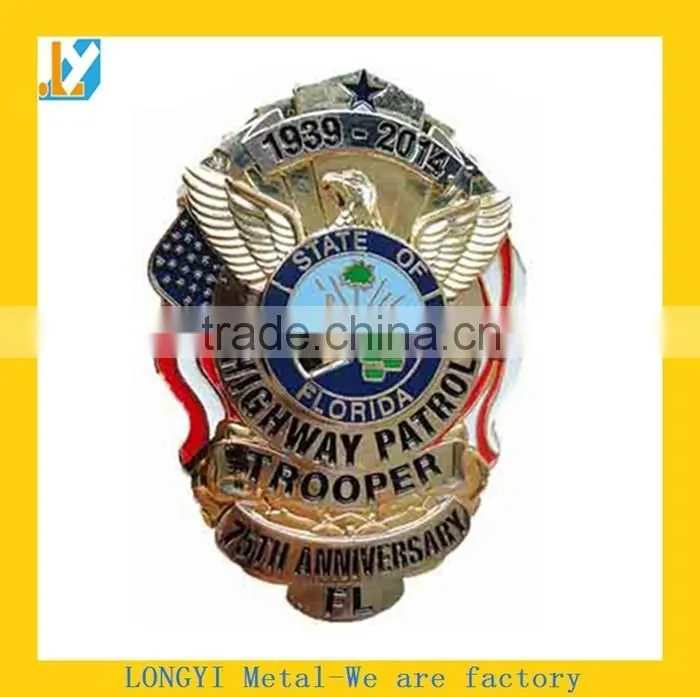 Free design metal buton badge, security badge
