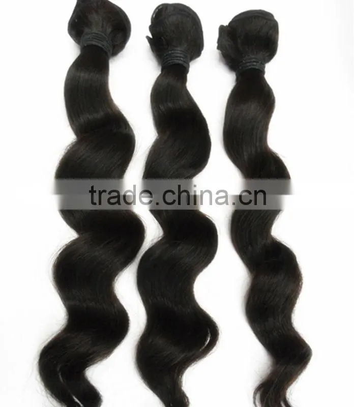top quality factory price 100% malaysian loose wave virgin hair weaving weft