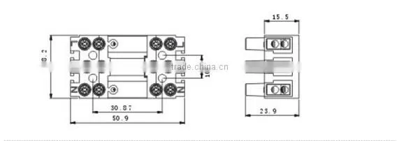 SY-078 with strip 2p no flammable terminal block