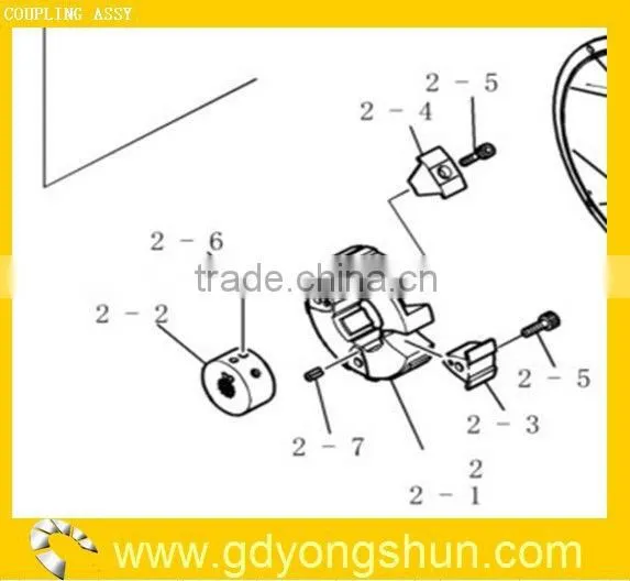 Excavator Coupling assy YN30P01028F2 for SK210LC-8
