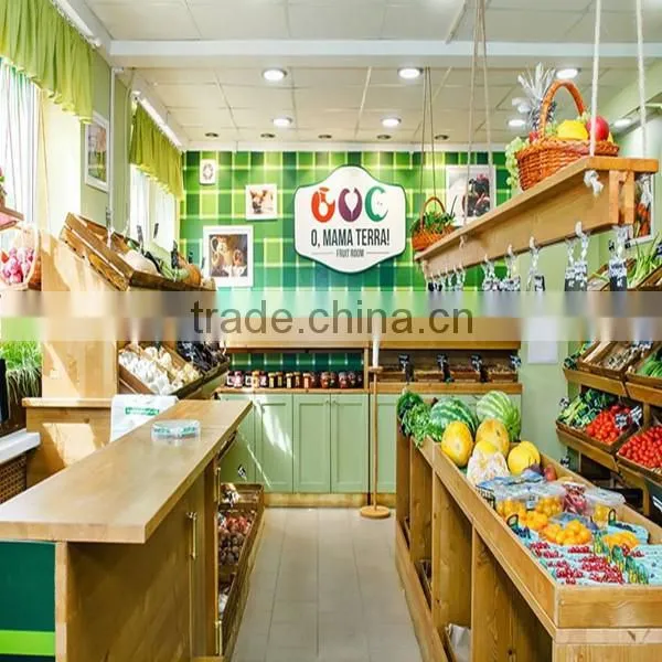 supermarket vegetable and furit display rack and display shelf