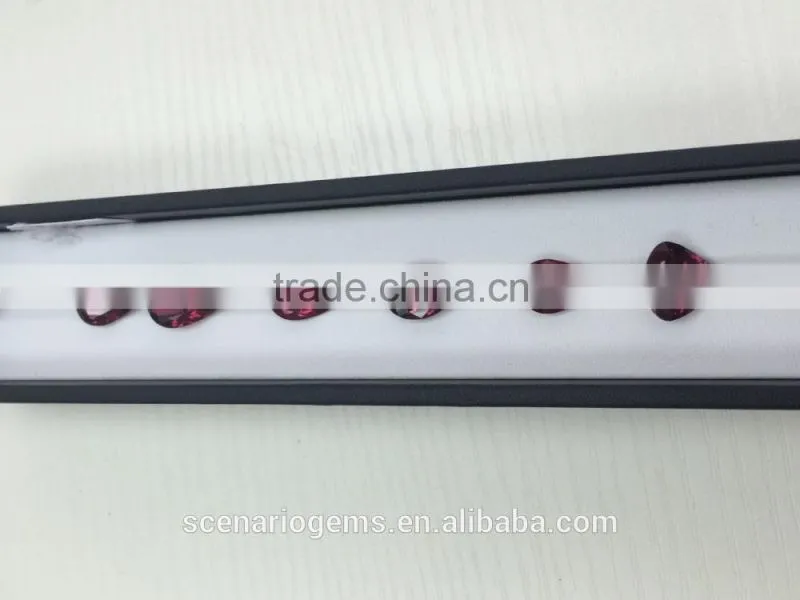 Natural Pear Cut Faceted Loose Gemstone Rubellite