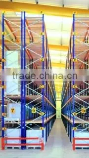 Heavy duty warehouse VNA very narrow aisle rack
