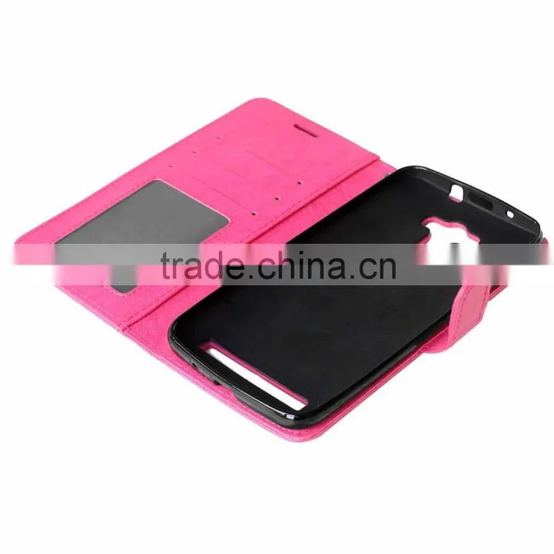 Mobile Phone PU Leather Flip Card-slot Case for ASUS ZenFone 2 Laser ZE550KL 5.5