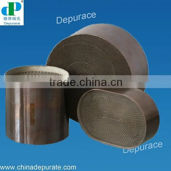 Small universal metal honeycomb for cutt-off saw catalyst