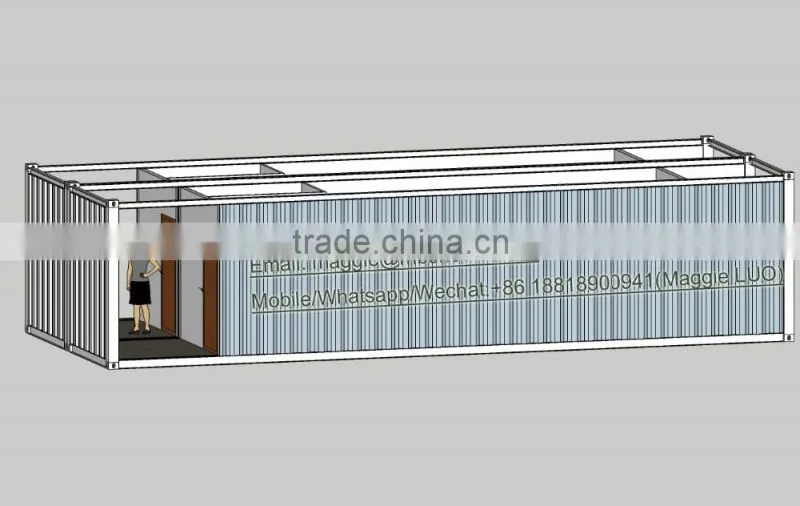 Modular 40HQ Shipping Container Hotel Unit