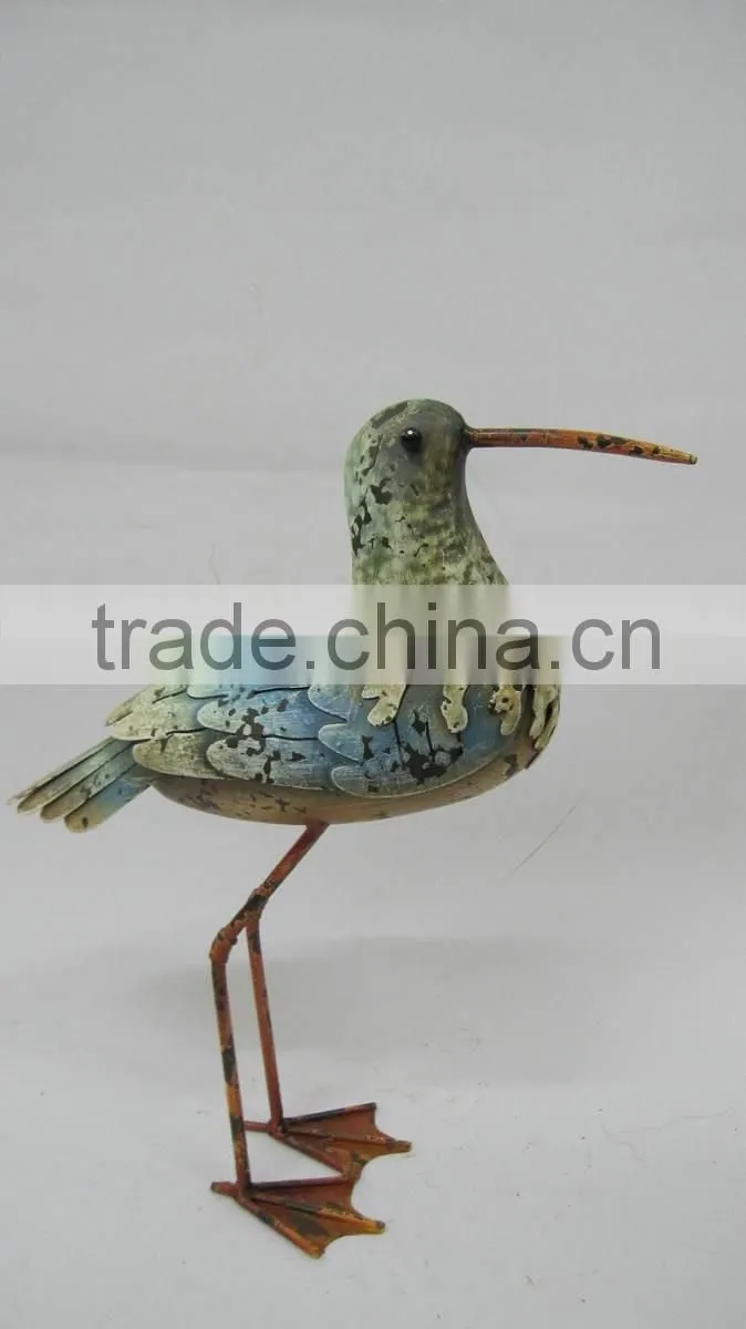 metal garden sculpture birds for garden ornament