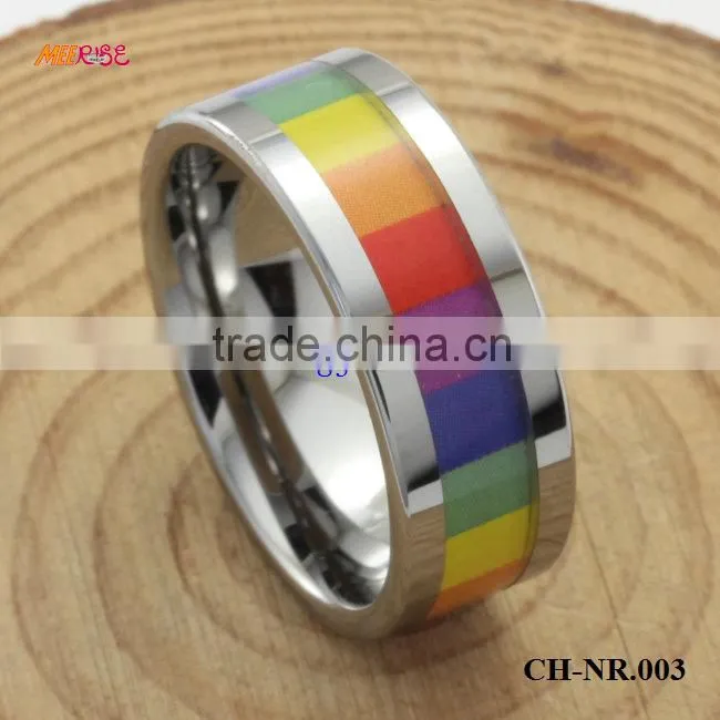 fashion jewlery 2015 Canada Camo Inlay Titanium Rings ,Titanium Engagement Ring For Girls