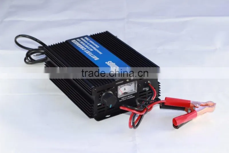 12V Car Battery Charger 12V Lead-acid Battery Charger Intelligent Constant Current&Voltage Charging For Motorcycle/Car Battery