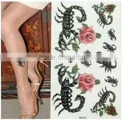 Non-toxic butterfly tattoo paster for promotion,fashion tattoo items