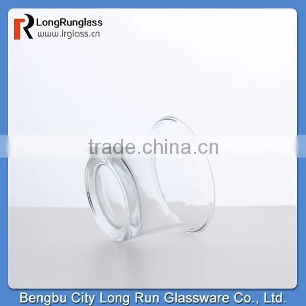 LongRun hot sale mini round glass candlestick