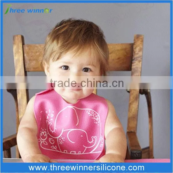 FDA custom baby bib eco friendly silicone baby bib
