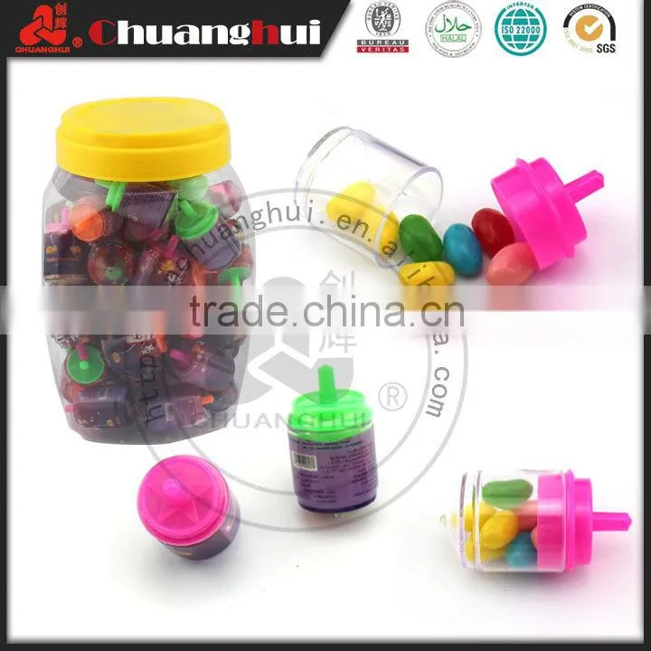 Peg-Top Toy Candy With Jelly and Tattoo