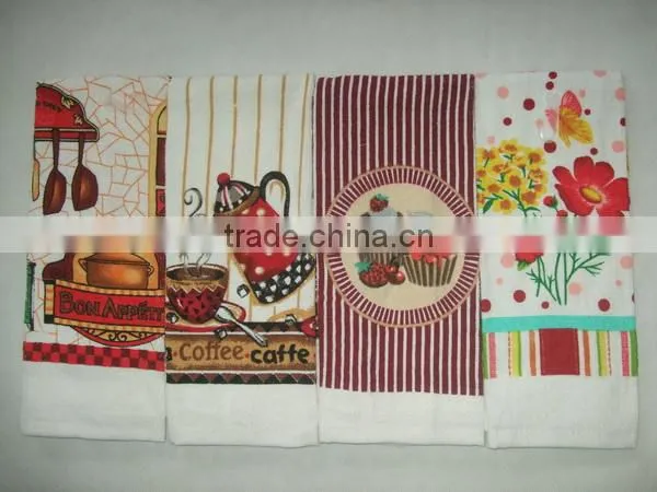 2016 NEW DESIGN COTTON KITCHEN TERRY TOWEL PRINTED DISH TERRY TOWEL FABRIC