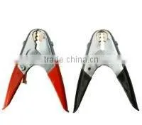 Red/Black 500 Amp Steel Parrot Jaw Booster Clamp with Non-Slip Vinyl-Coated Hand Grips