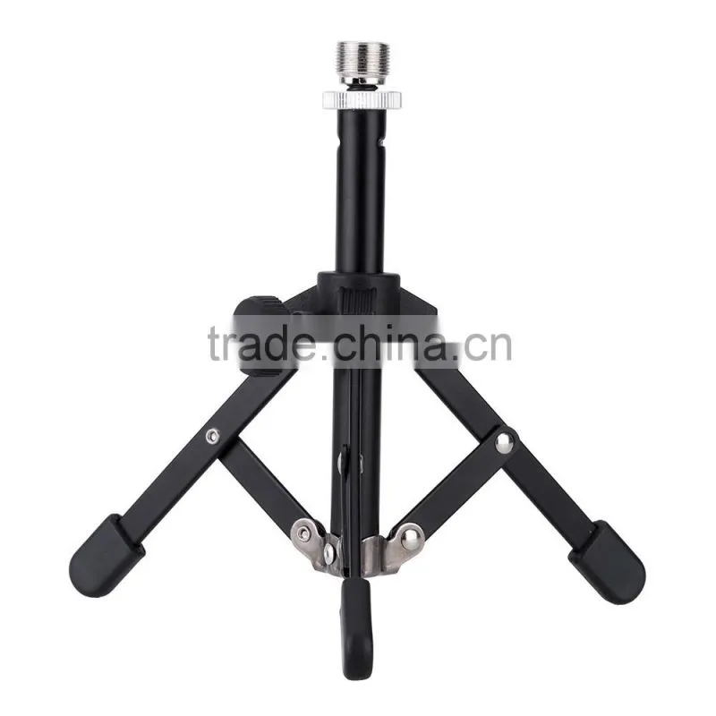Mini Foldable Desktop Tabletop Tripod Microphone Mic Stand Holder