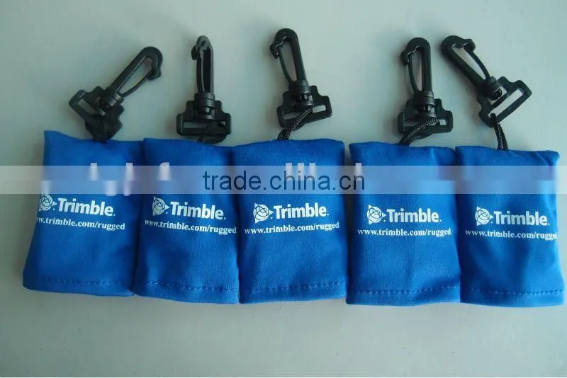 customed key chain for gift 100%microfiber fabric