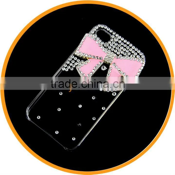 3D Diamond Pearl Bow Butterfly Hard Case Cover Protector for iPhone 5" luxury from Dailyetech